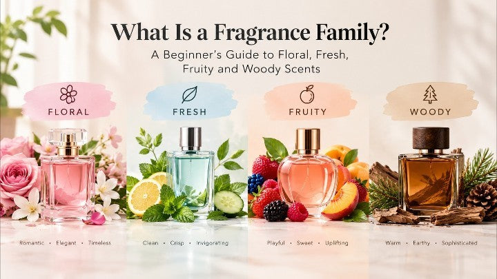 What Is a Fragrance Family? A Beginner's Guide to Floral, Fresh, Fruity and Woody Scents