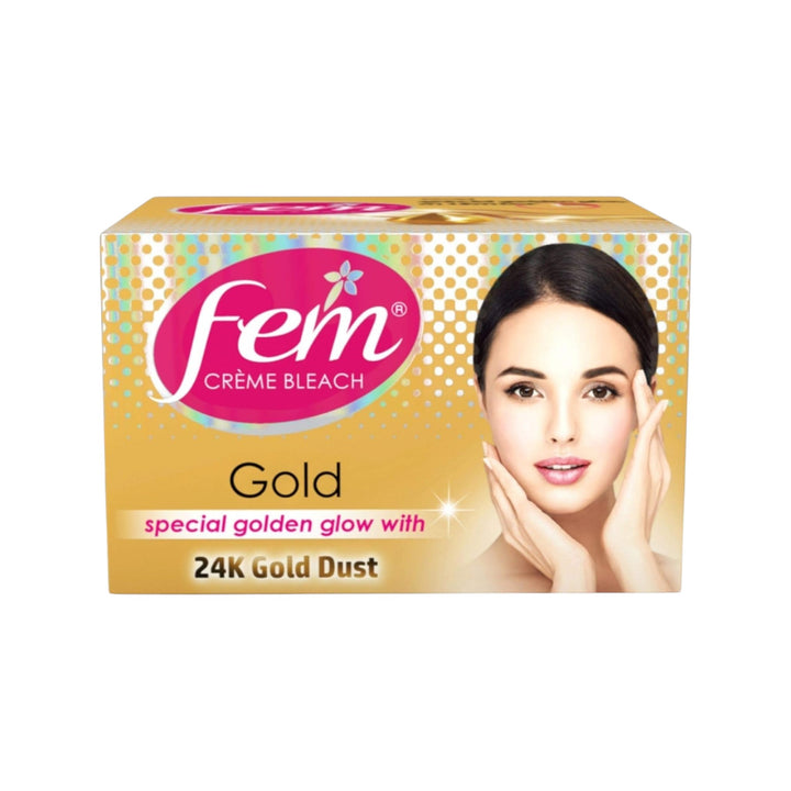 Crème décolorante Fem Gold pour éclaircir le duvet du visage et raviver l'éclat