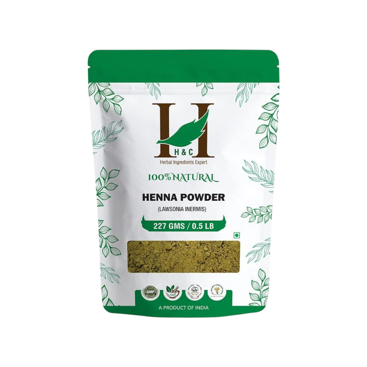 H&C 100% Pure Natural Henna Powder Lawsonia Inermis for Hair Colour