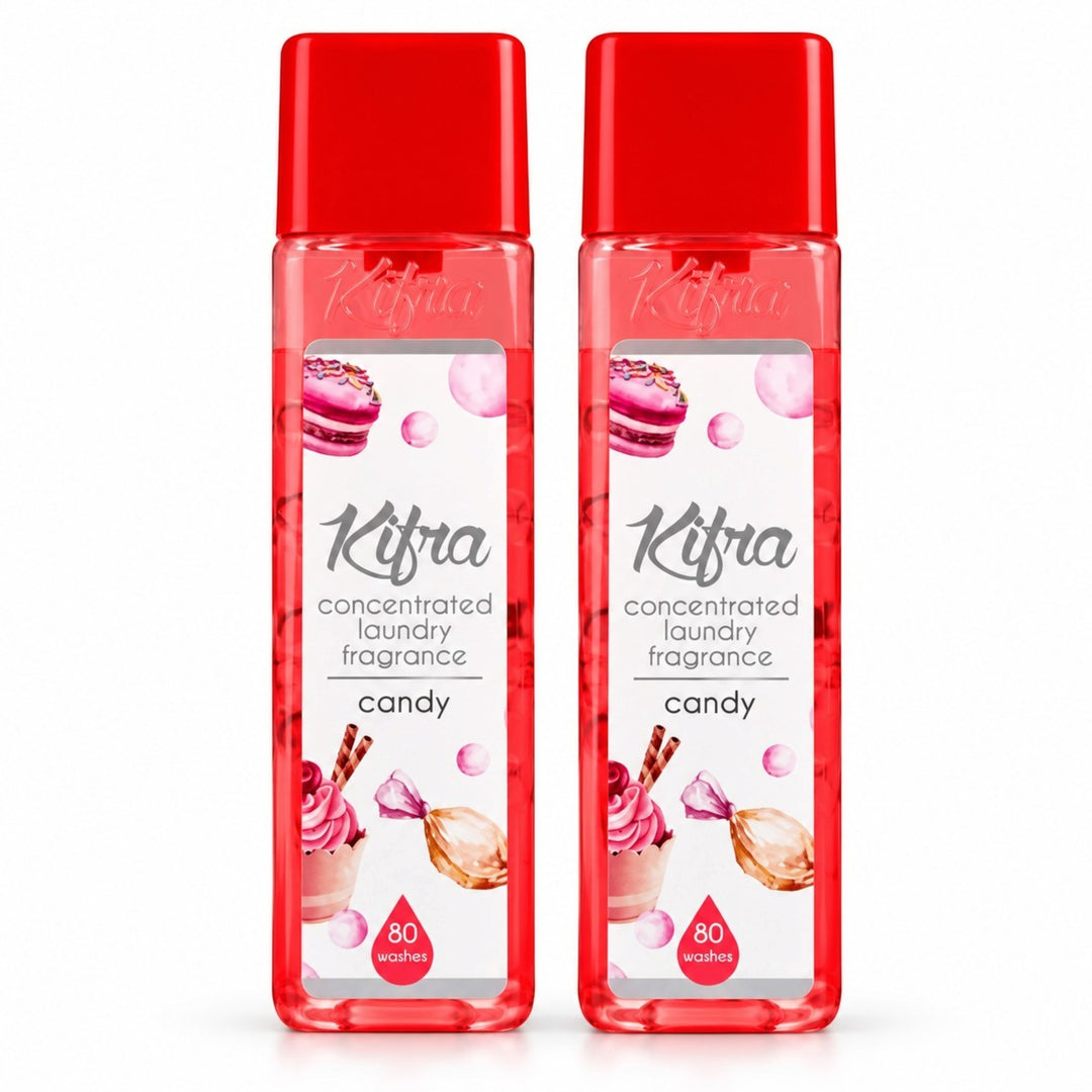 Kifra Concentrated Laundry Fragrance – 2 Pack (80 Washes Each)
