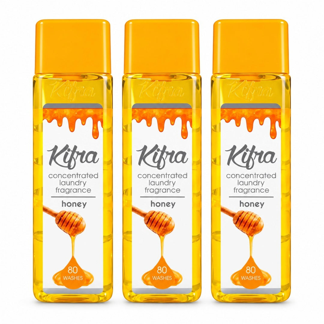 Kifra Concentrated Laundry Fragrance – 3 Pack (120 Washes Each)