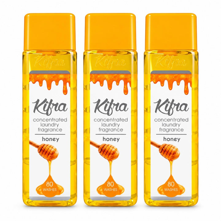 Kifra Concentrated Laundry Fragrance – 3 Pack (120 Washes Each)