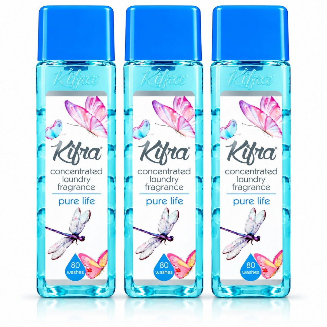 Kifra Concentrated Laundry Fragrance – 3 Pack (120 Washes Each)