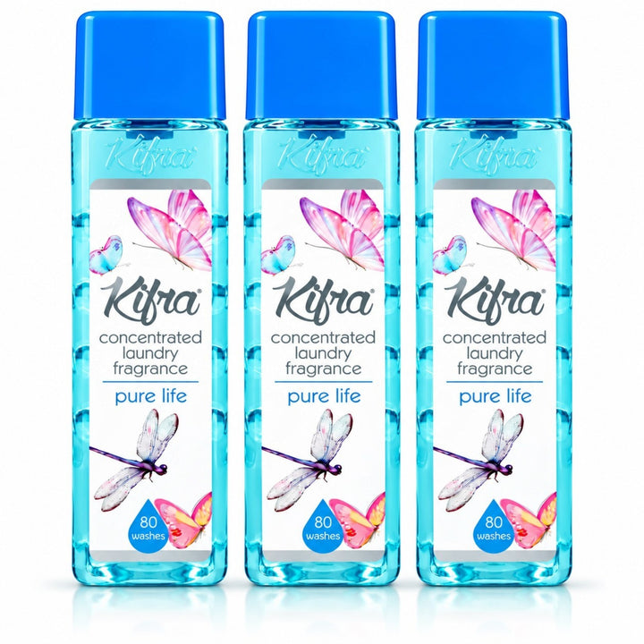 Kifra Concentrated Laundry Fragrance – 3 Pack (120 Washes Each)