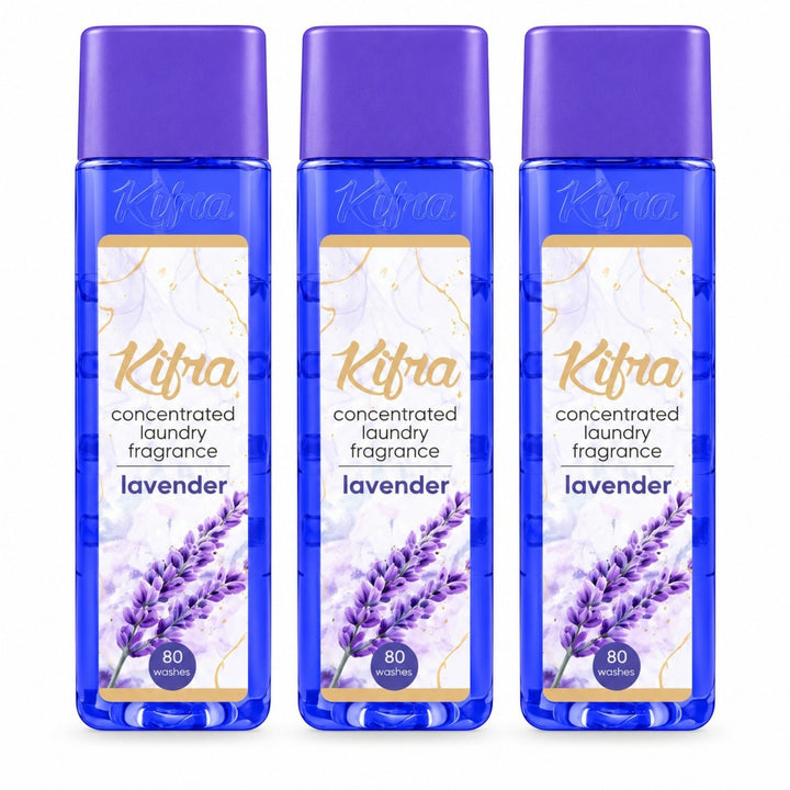 Kifra Concentrated Laundry Fragrance – 3 Pack (120 Washes Each)
