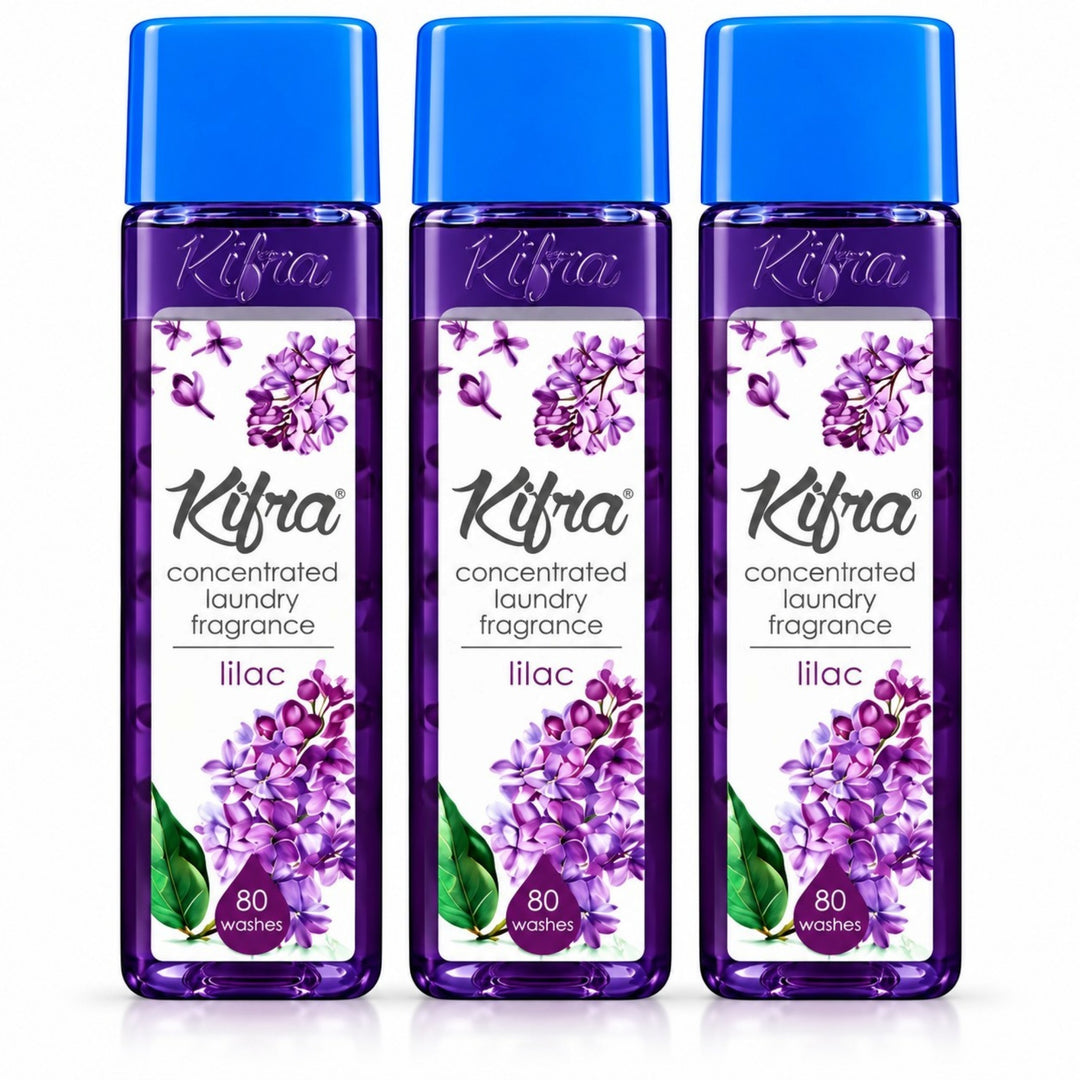 Kifra Concentrated Laundry Fragrance – 3 Pack (120 Washes Each)