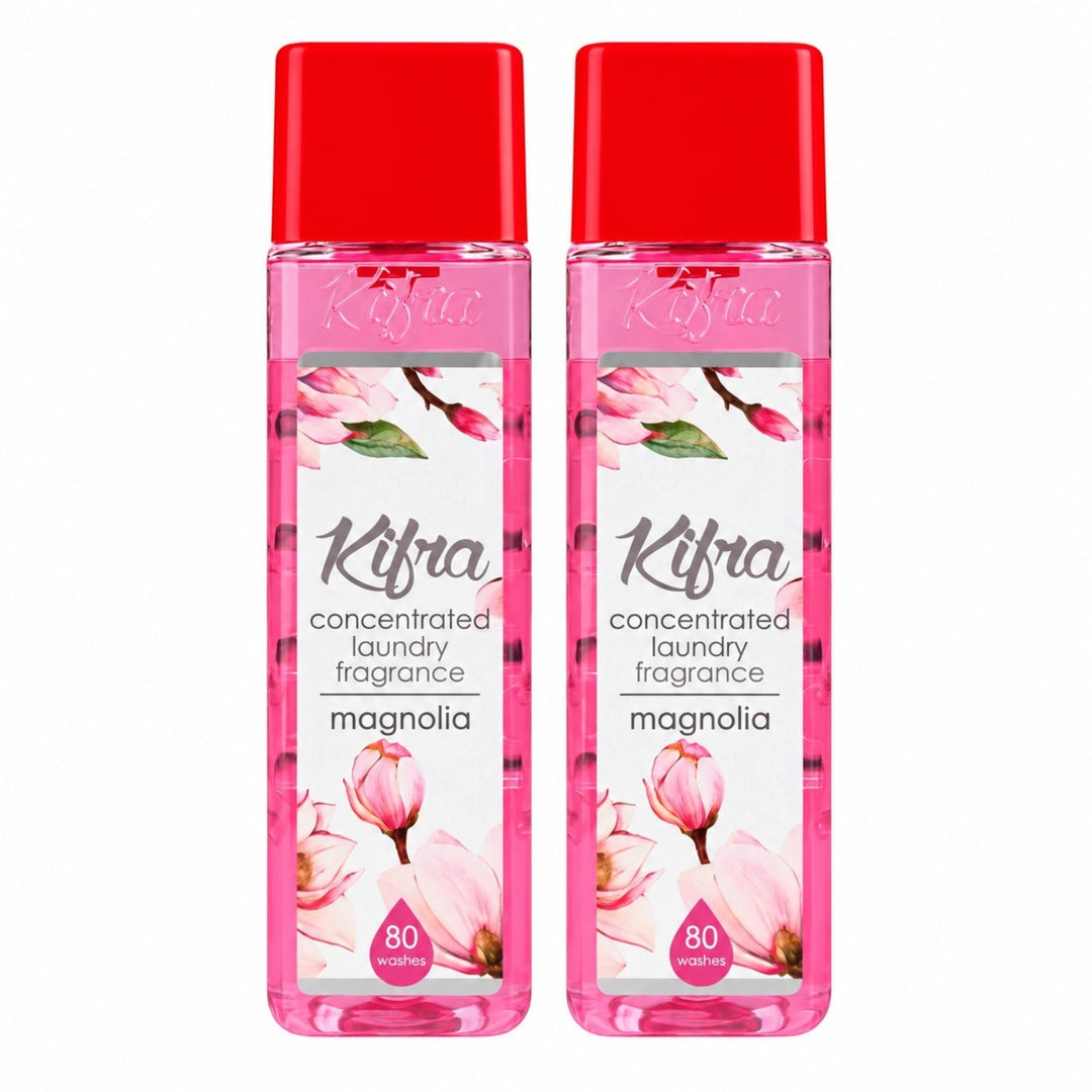 Kifra Concentrated Laundry Fragrance – 2 Pack (80 Washes Each)