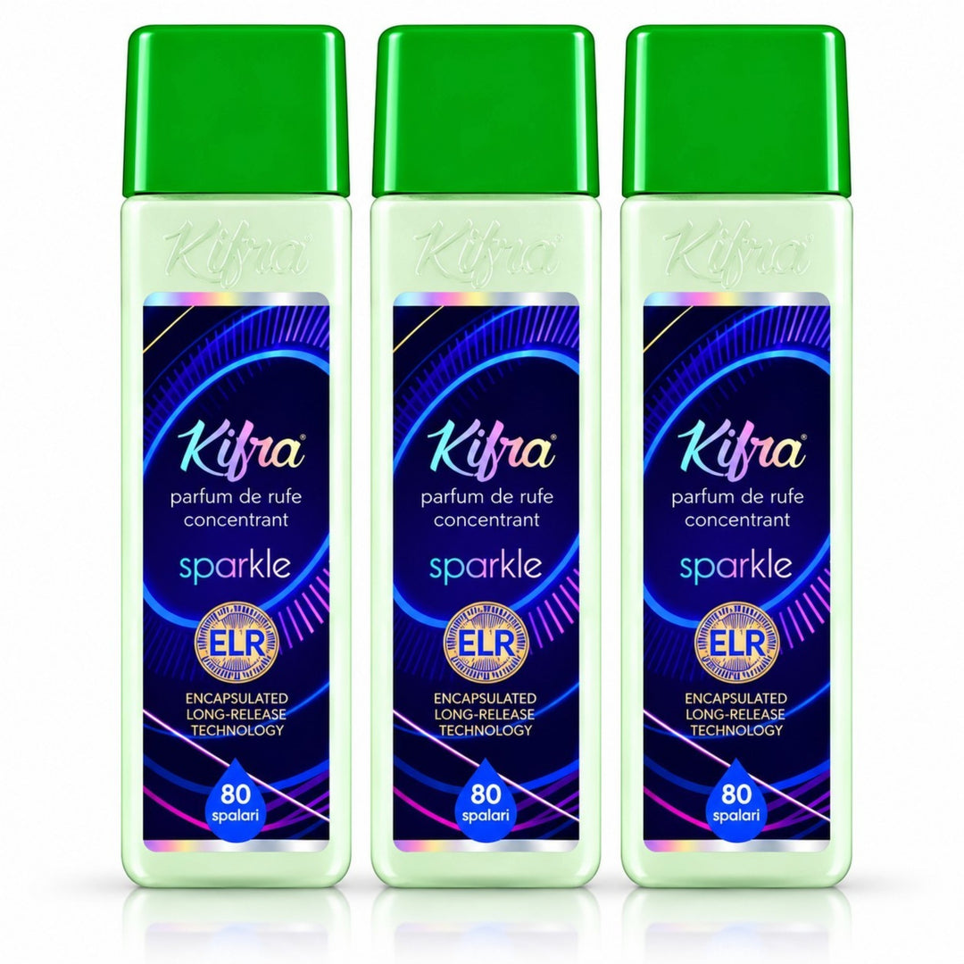 Kifra Concentrated Laundry Fragrance – 3 Pack (120 Washes Each)