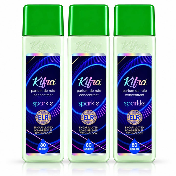 Kifra Concentrated Laundry Fragrance – 3 Pack (120 Washes Each)