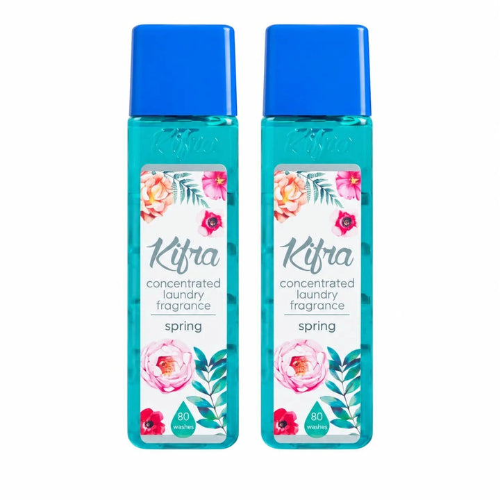Kifra Concentrated Laundry Fragrance – 2 Pack (80 Washes Each)