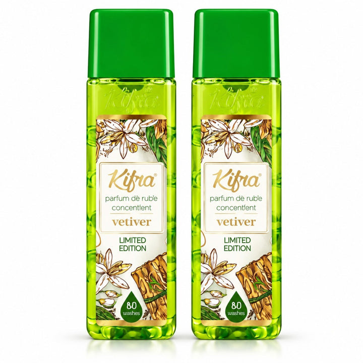 Kifra Concentrated Laundry Fragrance – 2 Pack (80 Washes Each)