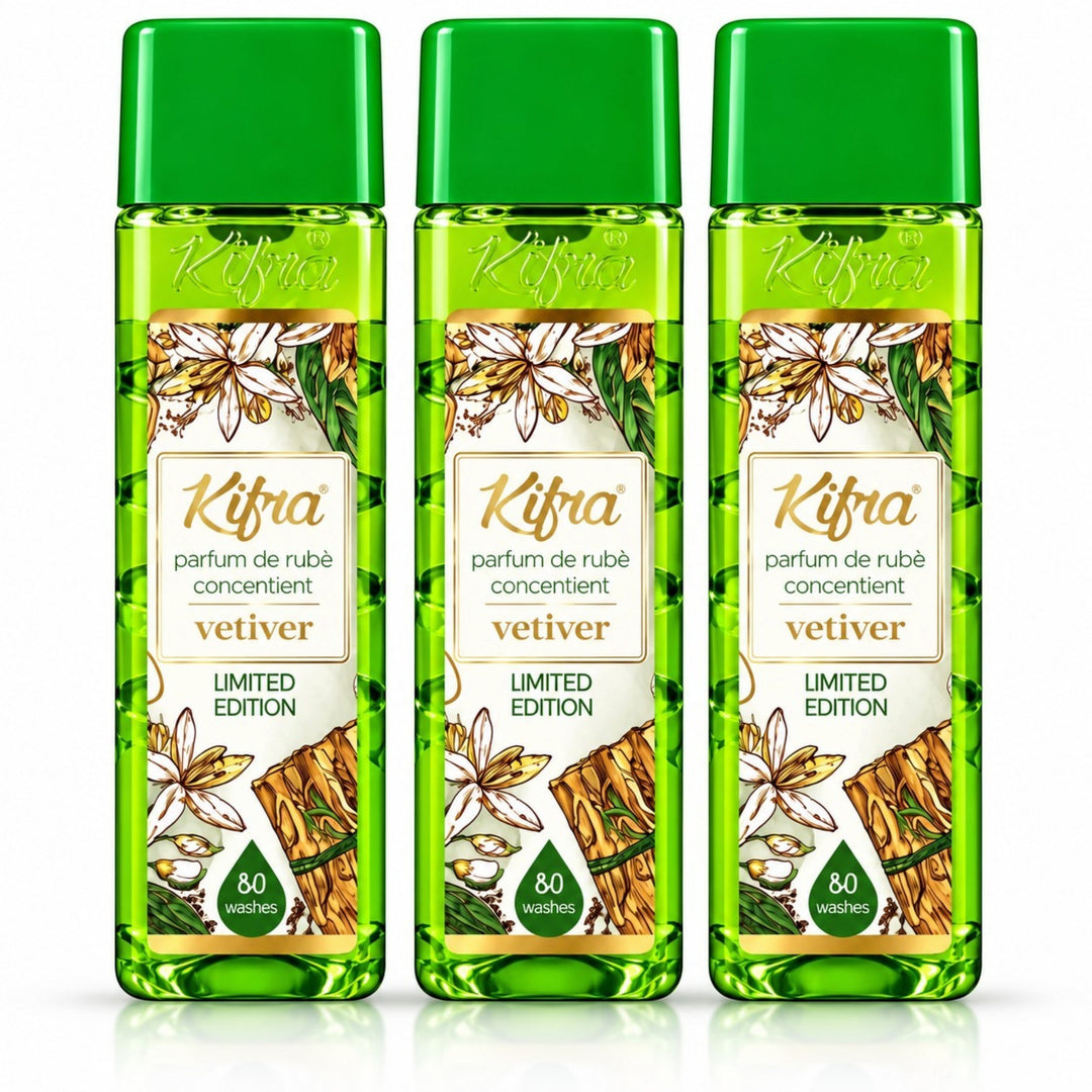 Kifra Concentrated Laundry Fragrance – 3 Pack (120 Washes Each)