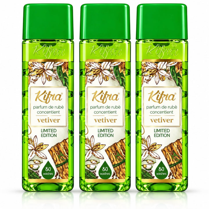 Kifra Concentrated Laundry Fragrance – 3 Pack (120 Washes Each)
