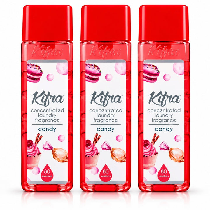 Kifra Concentrated Laundry Fragrance – 3 Pack (120 Washes Each)