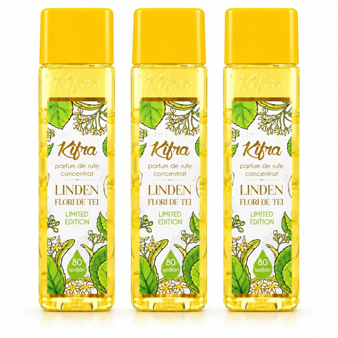 Kifra Concentrated Laundry Fragrance – 3 Pack (120 Washes Each)