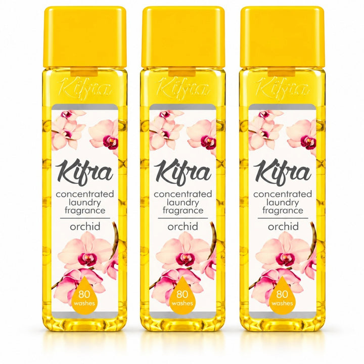 Kifra Concentrated Laundry Fragrance – 3 Pack (120 Washes Each)