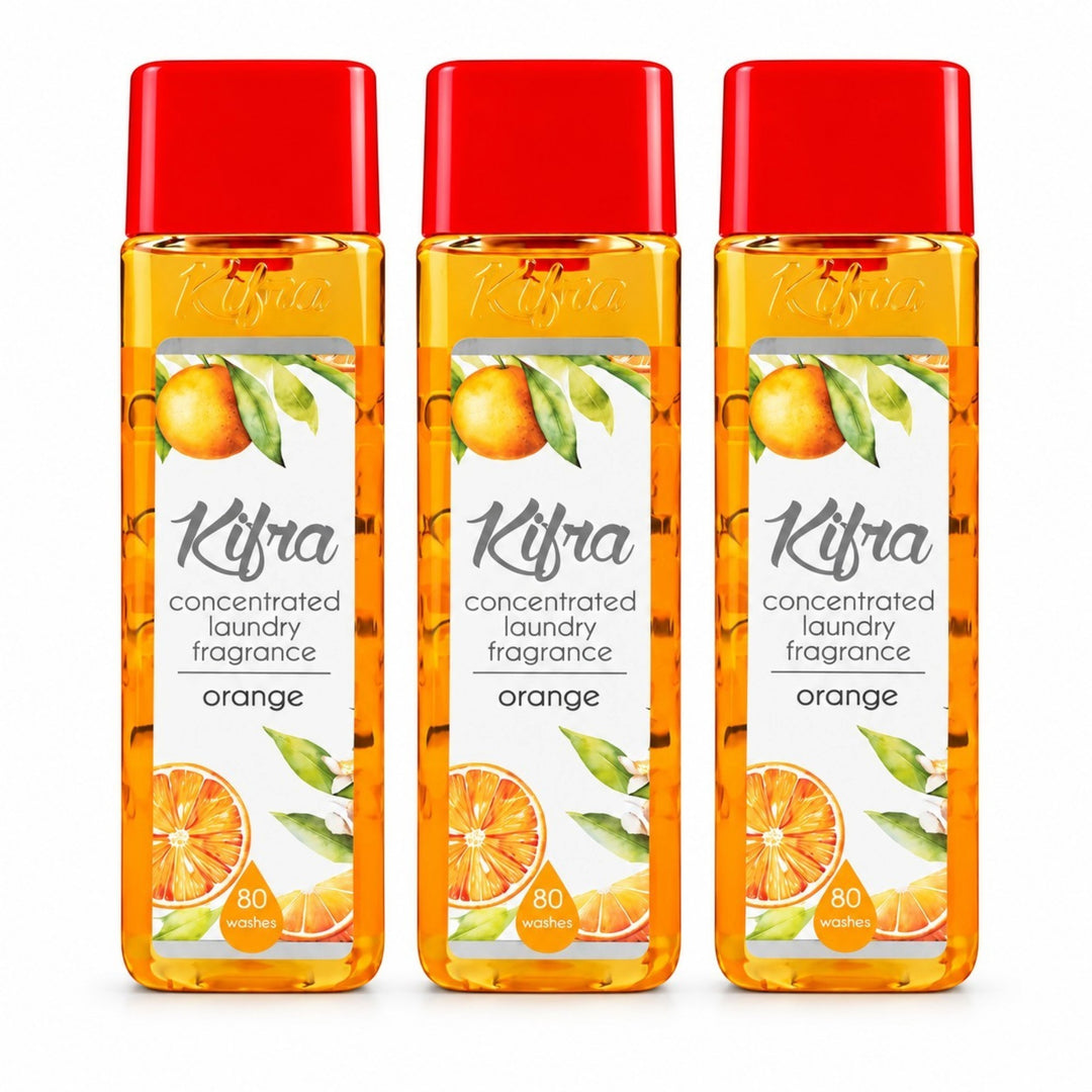 Kifra Concentrated Laundry Fragrance – 3 Pack (120 Washes Each)