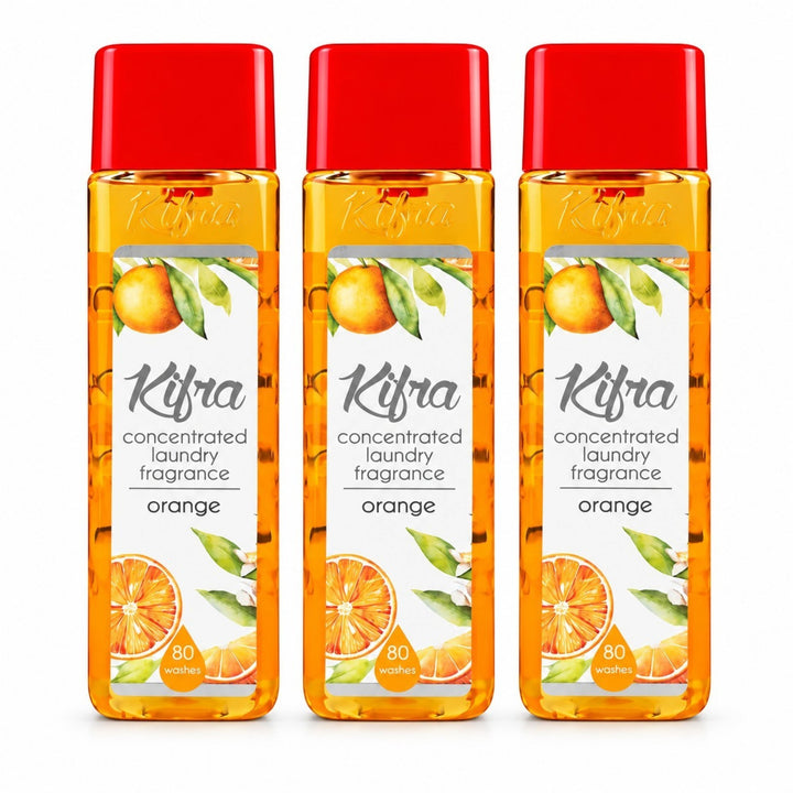 Kifra Concentrated Laundry Fragrance – 3 Pack (120 Washes Each)