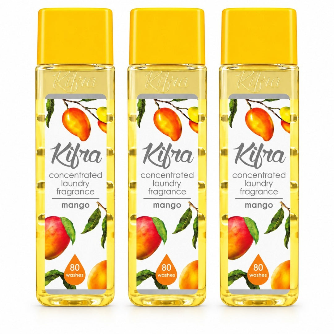 Kifra Concentrated Laundry Fragrance – 3 Pack (120 Washes Each)