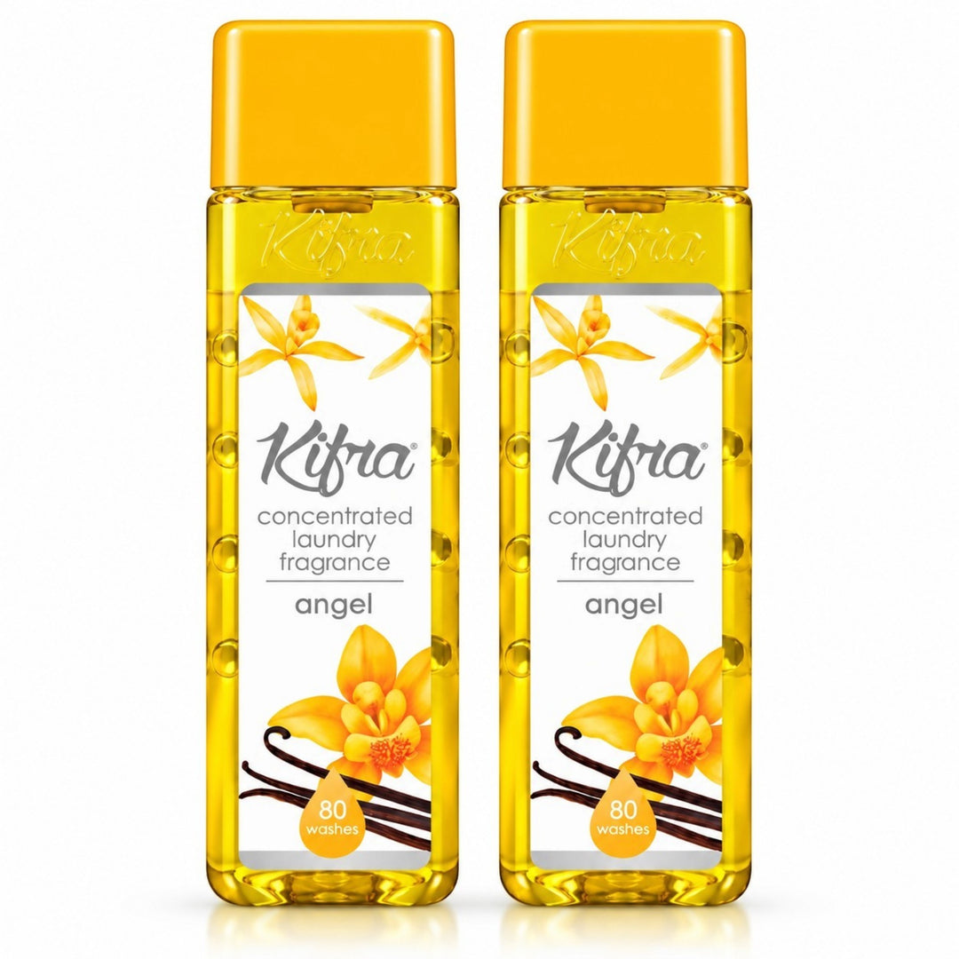 Kifra Concentrated Laundry Fragrance – 2 Pack (80 Washes Each)