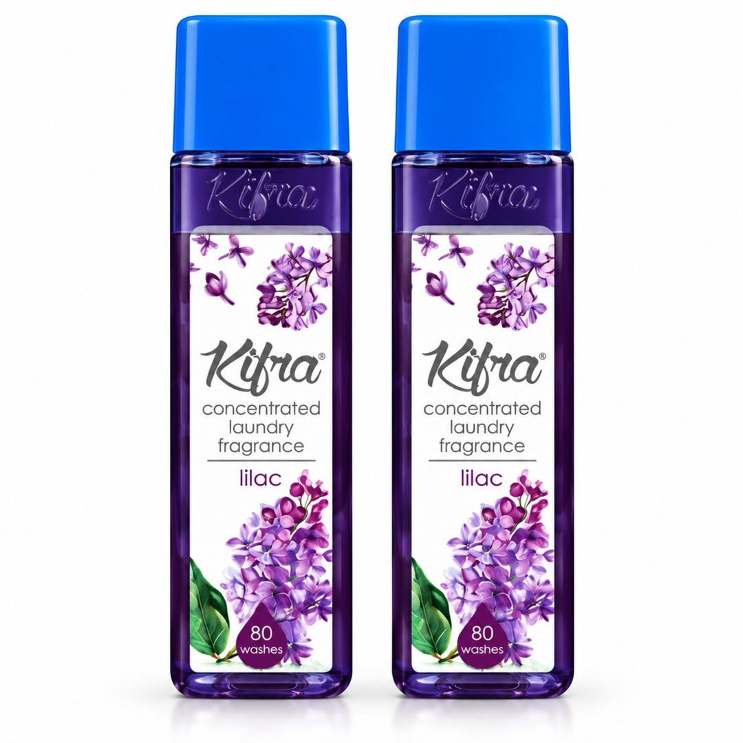 Kifra Concentrated Laundry Fragrance – 2 Pack (80 Washes Each)