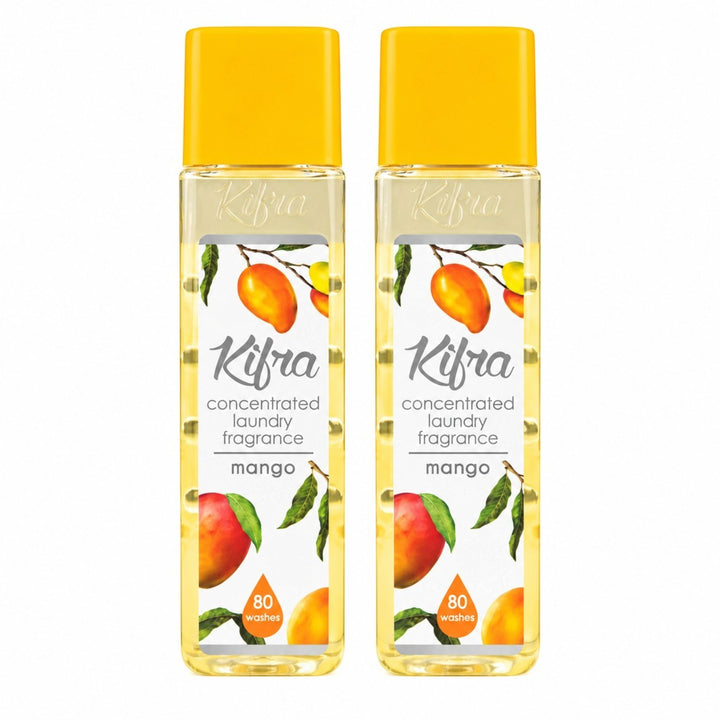 Kifra Concentrated Laundry Fragrance – 2 Pack (80 Washes Each)