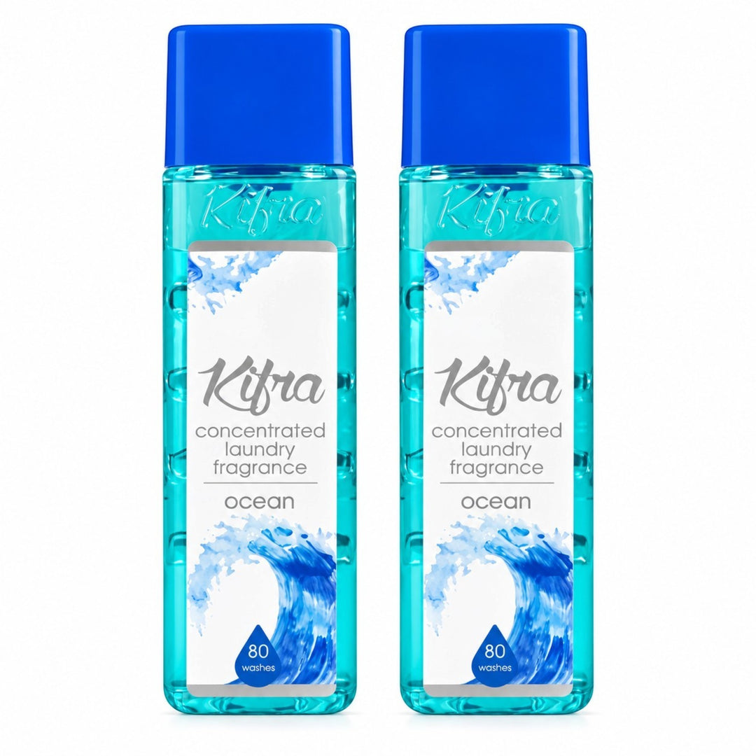 Kifra Concentrated Laundry Fragrance – 2 Pack (80 Washes Each)