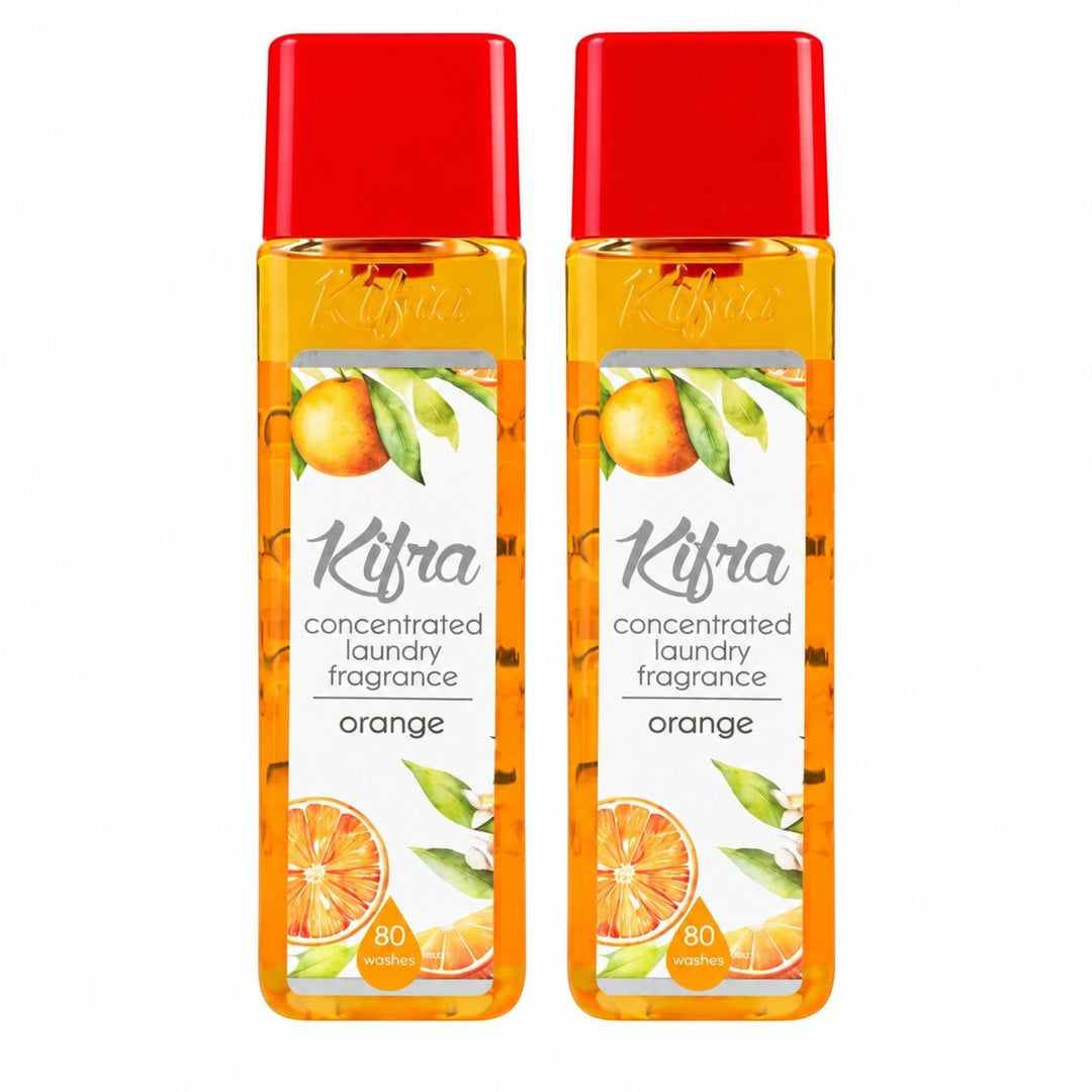 Kifra Concentrated Laundry Fragrance – 2 Pack (80 Washes Each)
