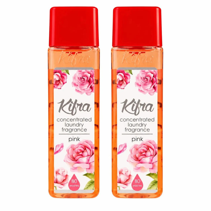 Kifra Concentrated Laundry Fragrance – 2 Pack (80 Washes Each)