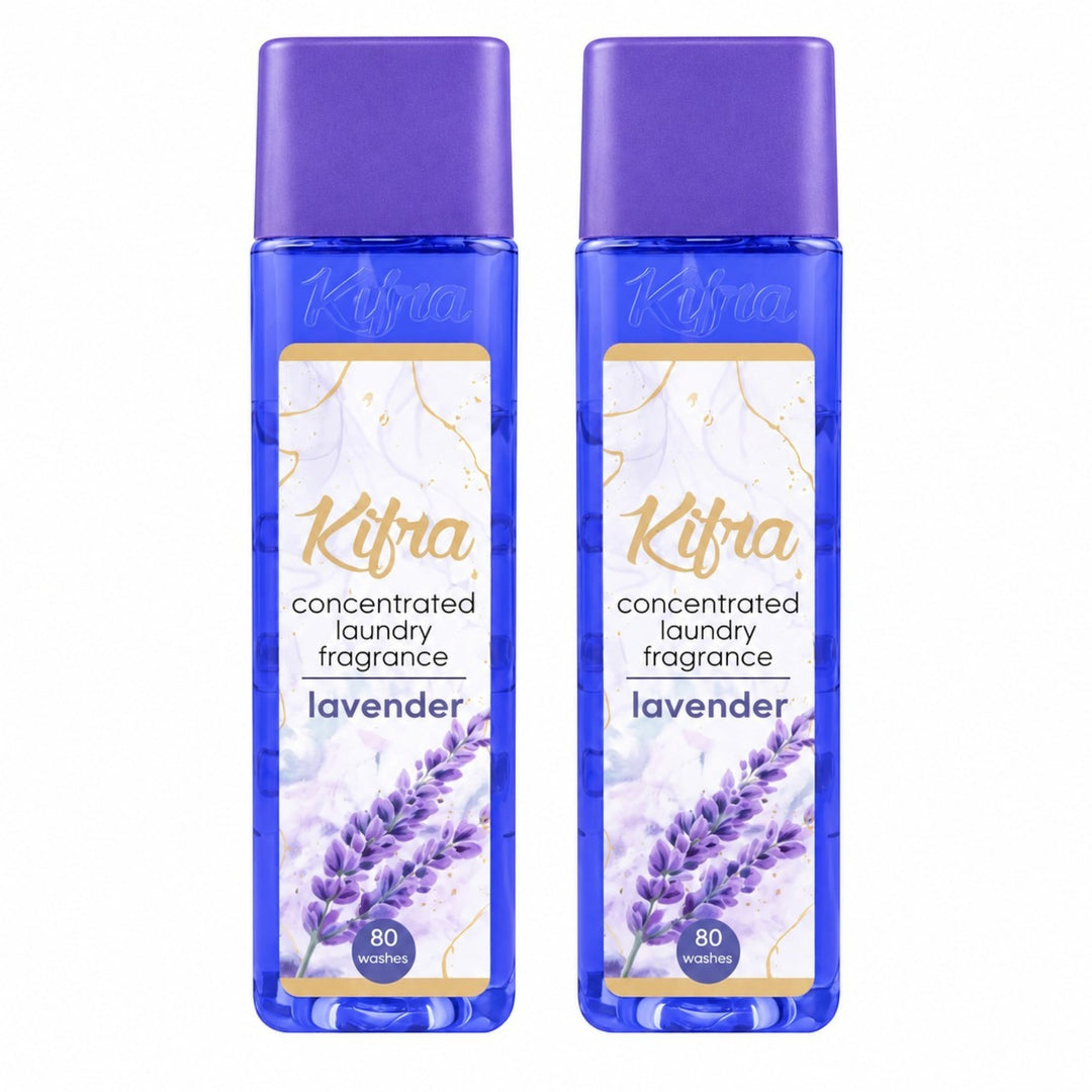Kifra Concentrated Laundry Fragrance – 2 Pack (80 Washes Each)