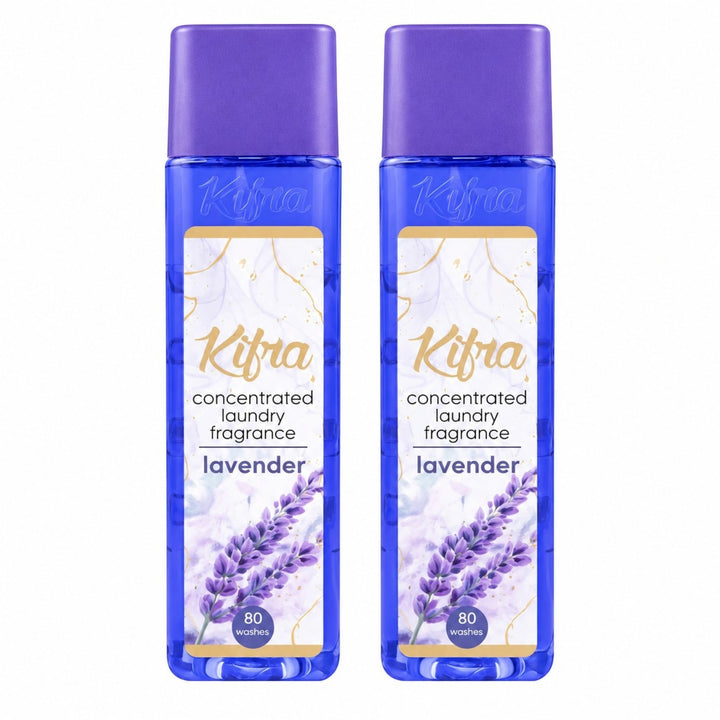 Kifra Concentrated Laundry Fragrance – 2 Pack (80 Washes Each)