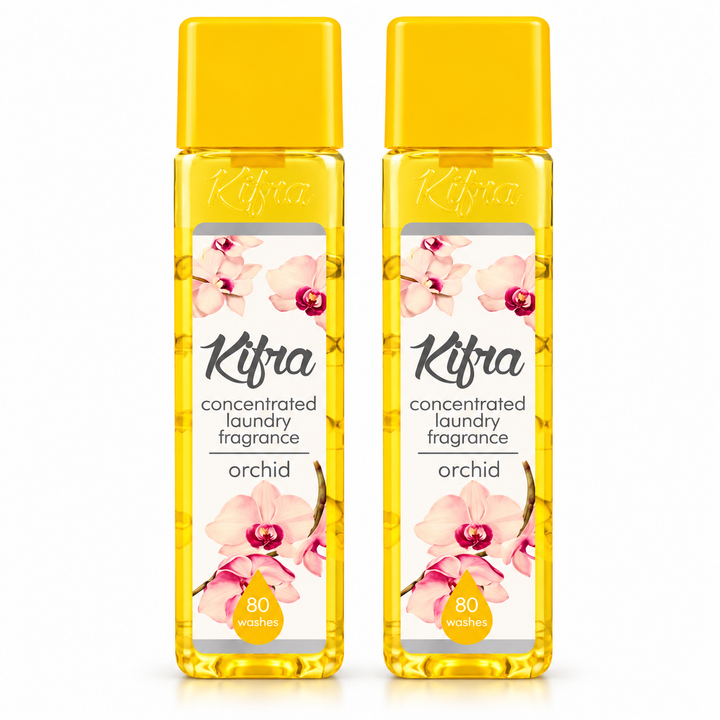 Kifra Concentrated Laundry Fragrance – 2 Pack (80 Washes Each)