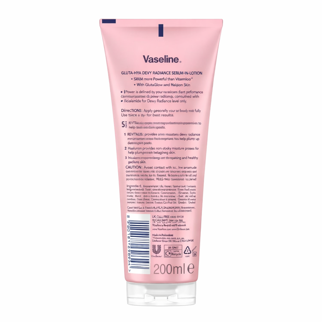 Lotion sérum Vaseline Gluta Hya Éclat Rosée 200 ml