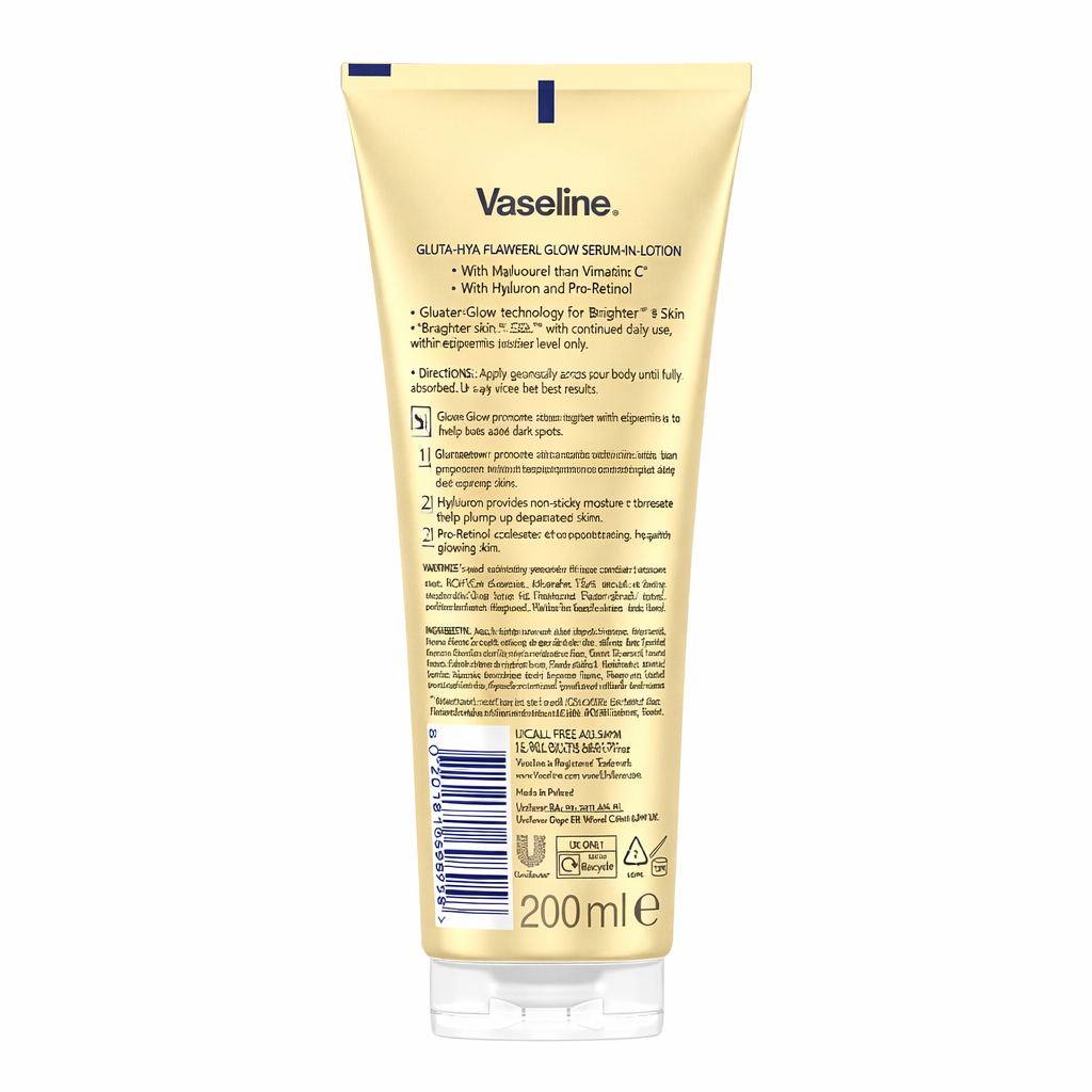 Vaseline Gluta Hya Lait Tonifiant Éclat Sérum Burst 200ml