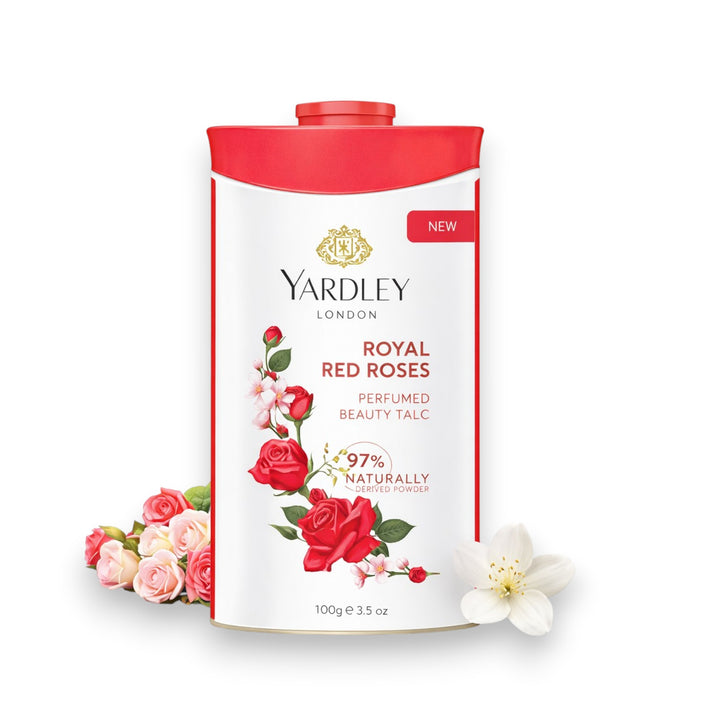 Yardley London Royal Red Rose Perfumed Talcum Powder