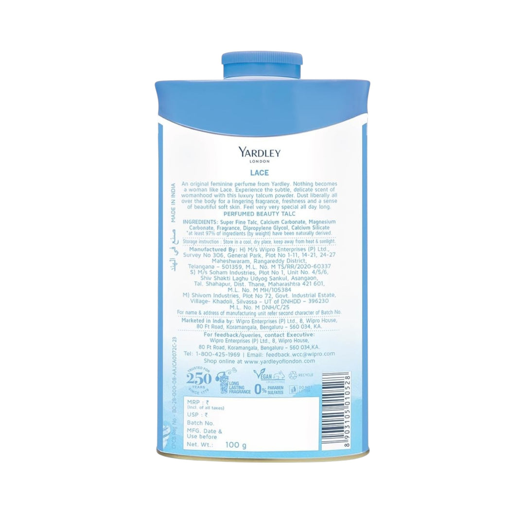 Yardley London Lace Perfumed Talcum Powder