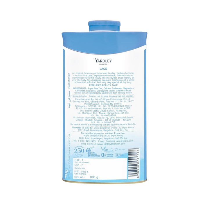 Yardley London Lace Perfumed Talcum Powder