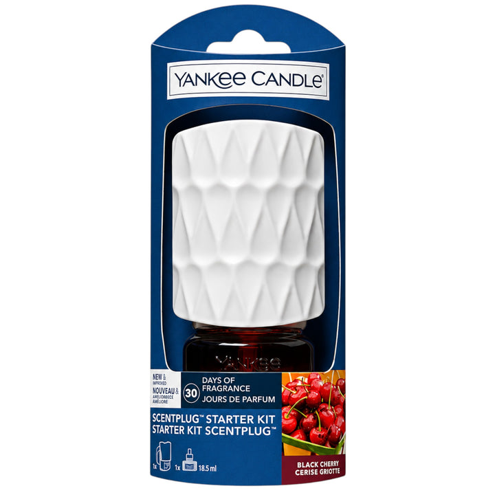Yankee Candle ScentPlug Starter Kit 18.5ml – Black Cherry & Clean Cotton