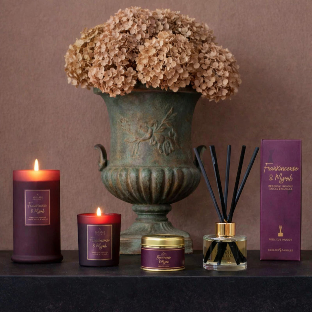 Frankincense and Myrrh Tealights – Warm Spiced Scented Tea Light Candles Pack