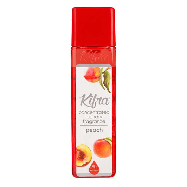 Kifra Peach Laundry Perfume Fragrance Booster 200ml Fabric Scent Enhancer for Clothes Bedding Towels
