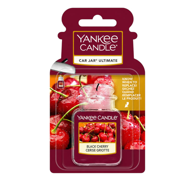 Yankee Candle Car Jar Ultimate Air Fresheners – Black Cherry, Black Coconut, Clean Cotton, Midsummer’s Night & Pink Sands