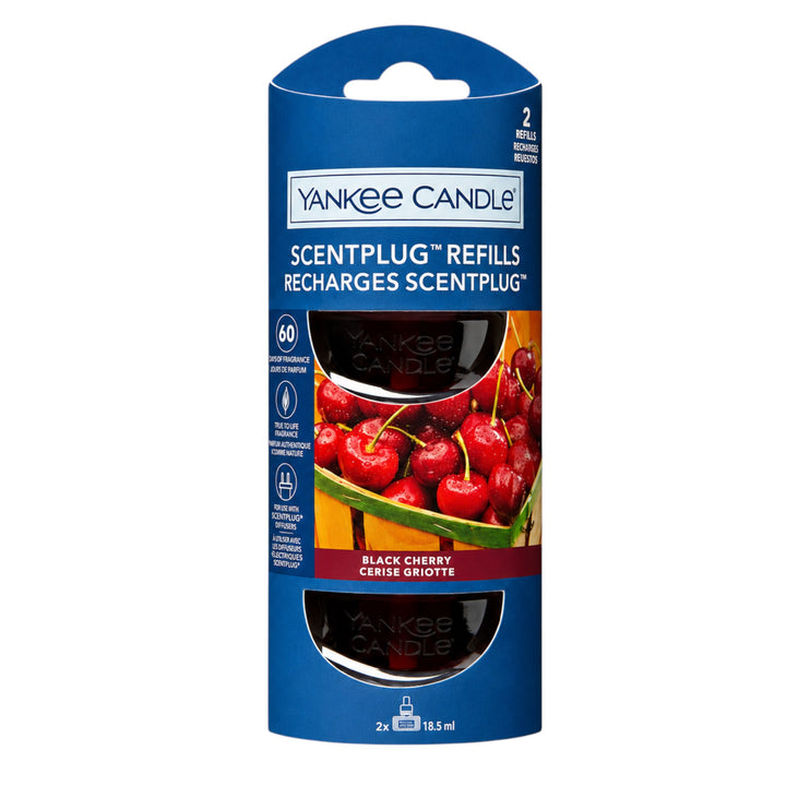Yankee Candle ScentPlug Refills 2 Pack 18.5ml – Black Cherry, Black Coconut, Lemon Lavender, Midnight Jasmine & Midsummer’s Night
