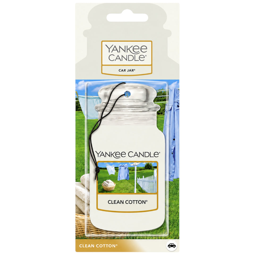 Yankee Candle Car Jar Air Fresheners – Black Cherry, Black Coconut, Pink Sands, Midsummer’s Night & Clean Cotton