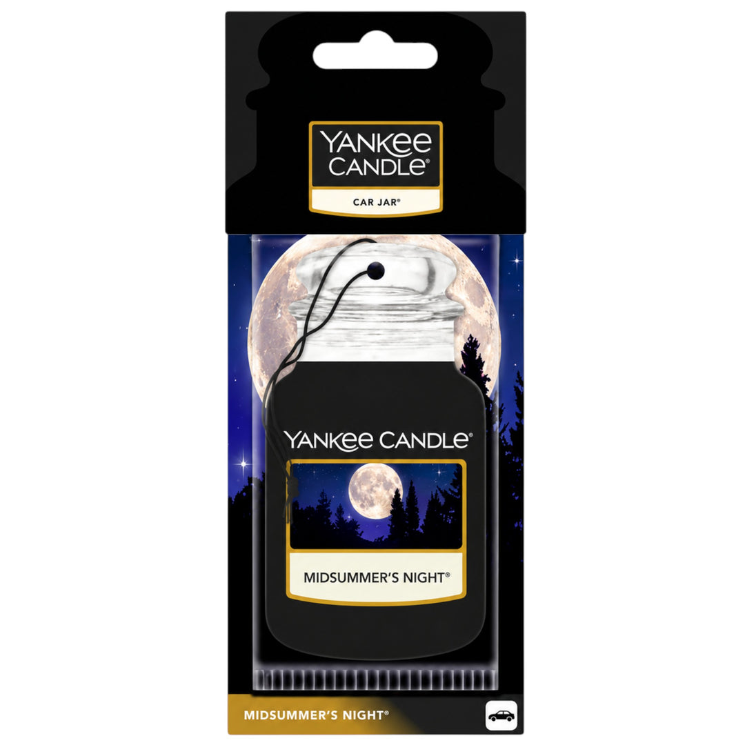Yankee Candle Car Jar Air Fresheners – Black Cherry, Black Coconut, Pink Sands, Midsummer’s Night & Clean Cotton