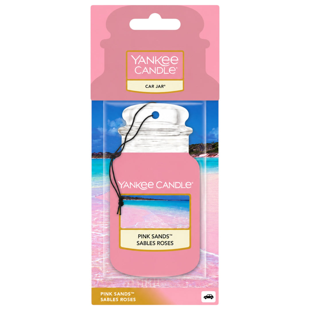 Yankee Candle Car Jar Air Fresheners – Black Cherry, Black Coconut, Pink Sands, Midsummer’s Night & Clean Cotton